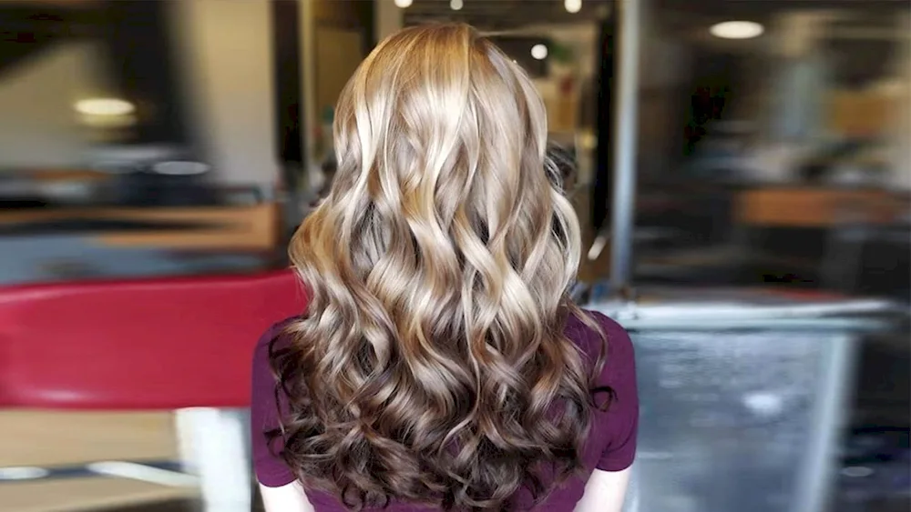 Peppel hair Balayage on brown