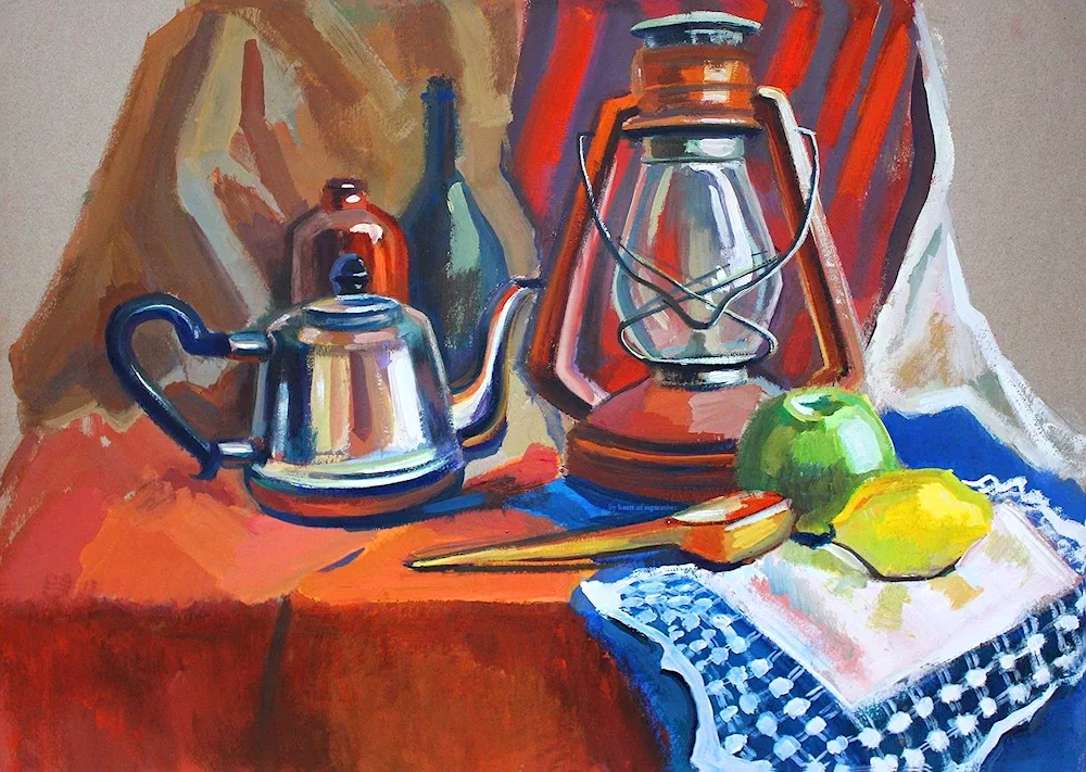 Academic gouache painting gouache