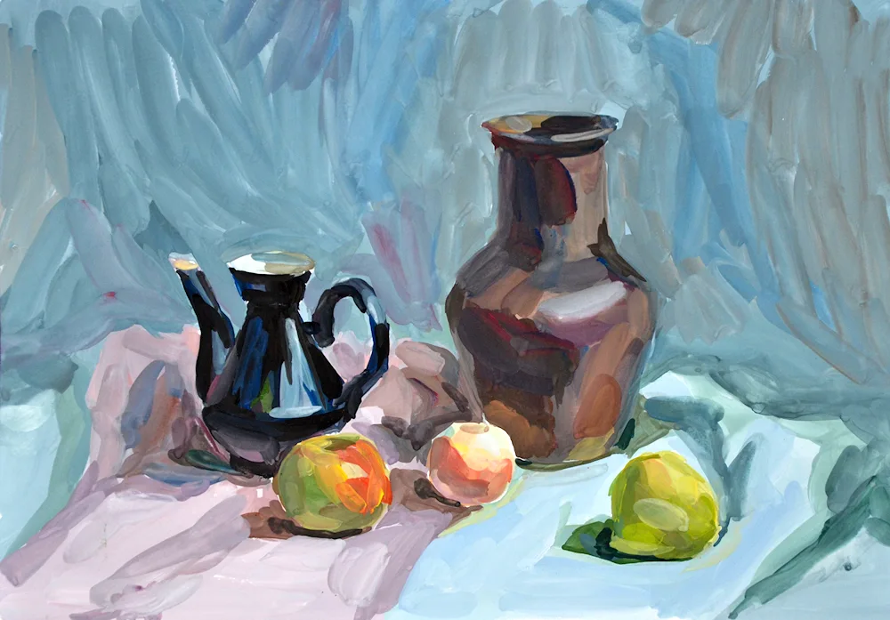 Academic painting still life oil painting Stroganovka