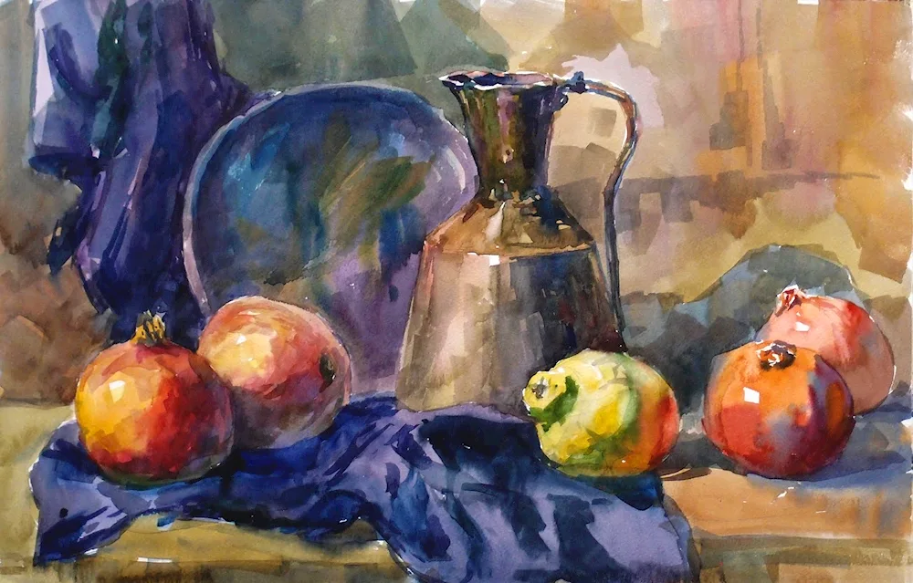 Akademic rangtasvir still life watercolour