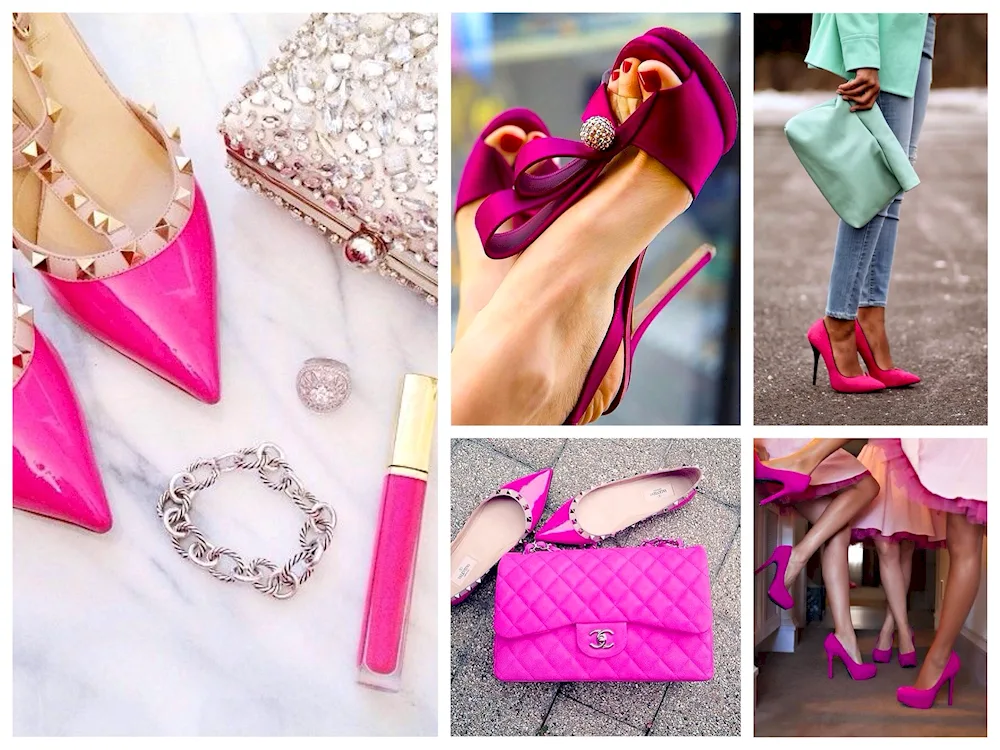 Accessories fuchsia colour