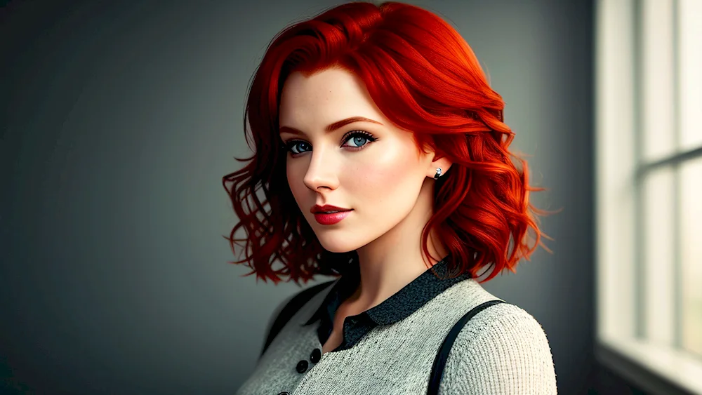 Actress with red hair