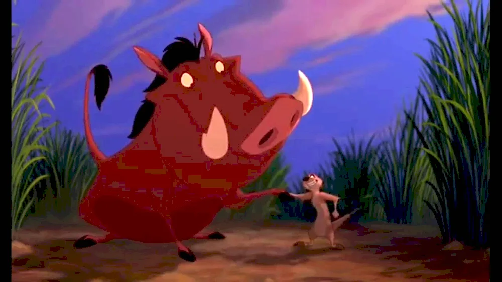 Akuna Matata Timon and Pumbaa cartoon
