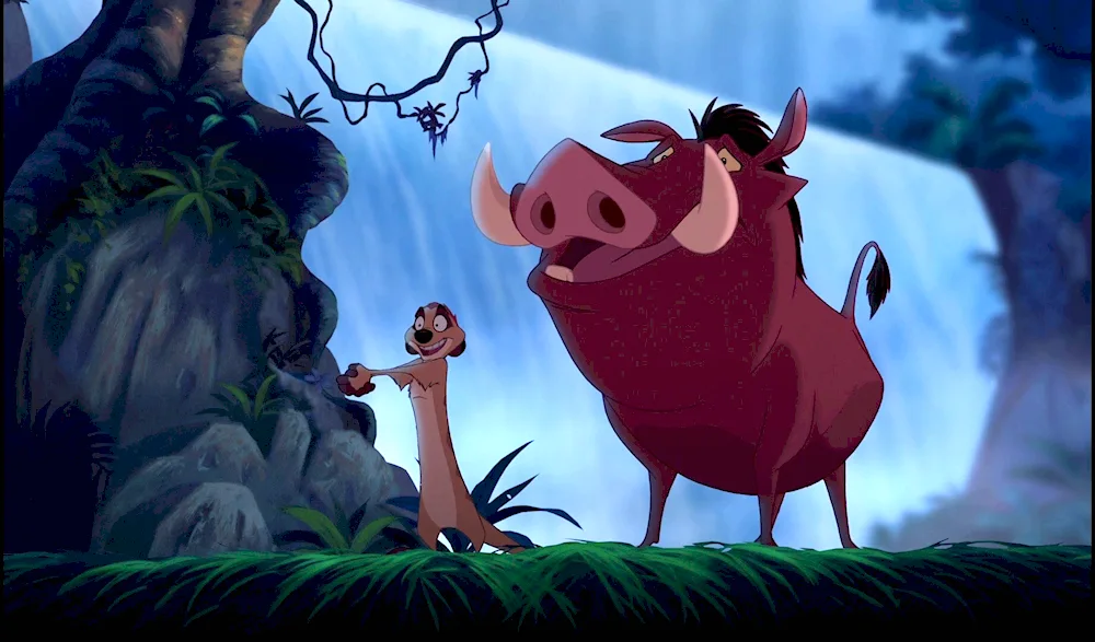 Akuna Matata Timon and Pumbaa cartoon