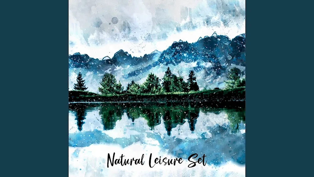 Watercolour landscapes of nature