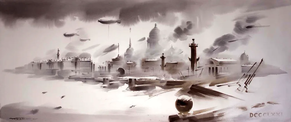 A watercolourist Konstantin Kuzema