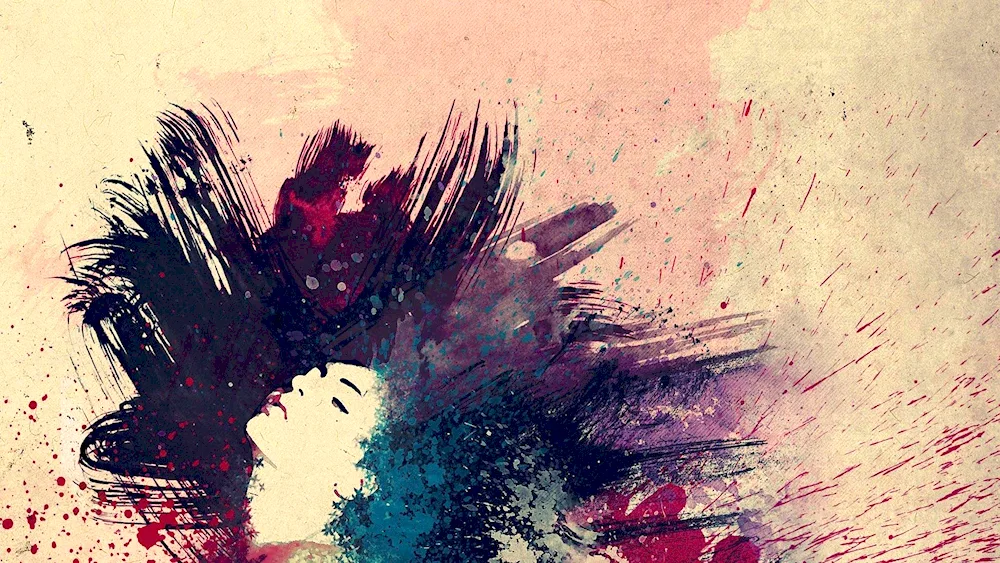 Aquarelle abstraction