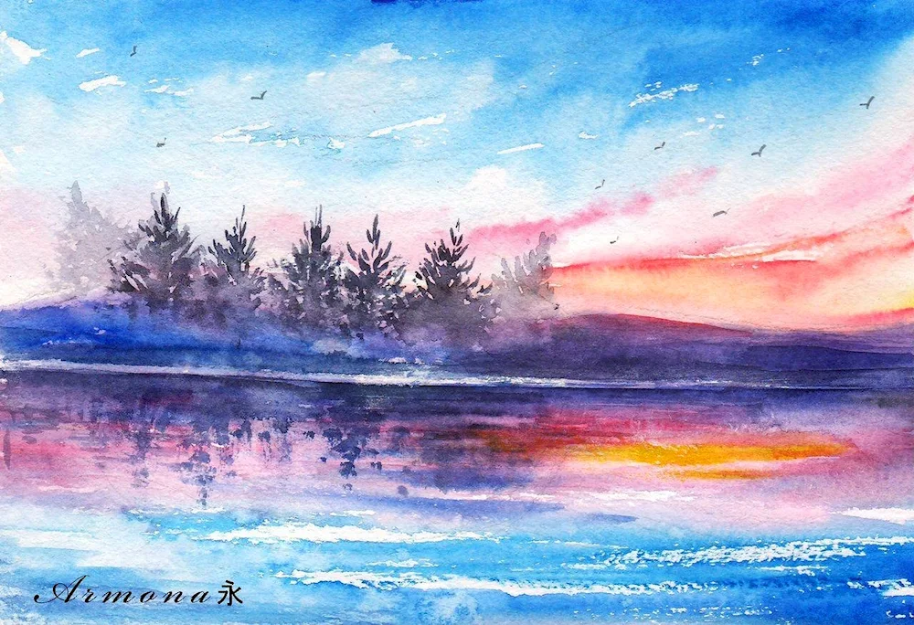 Landscape drawing