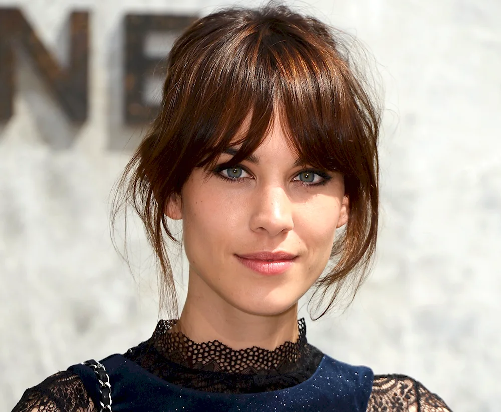 Jenna Coleman with bangs