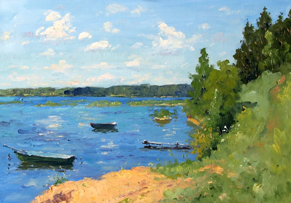Alexander Alexandrovsky artist summer paintings
