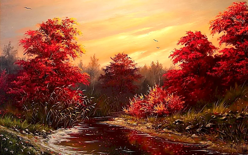 Alexander Khodyukov autumn paintings