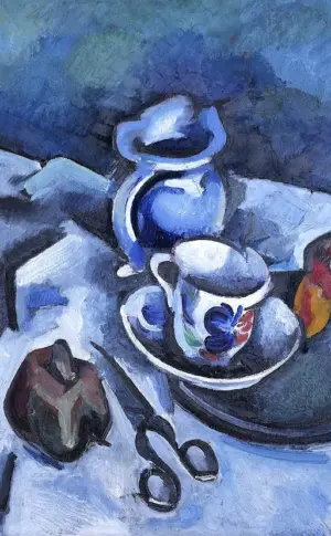 Alexander Vasilyevich Kuprin still life with blue tray