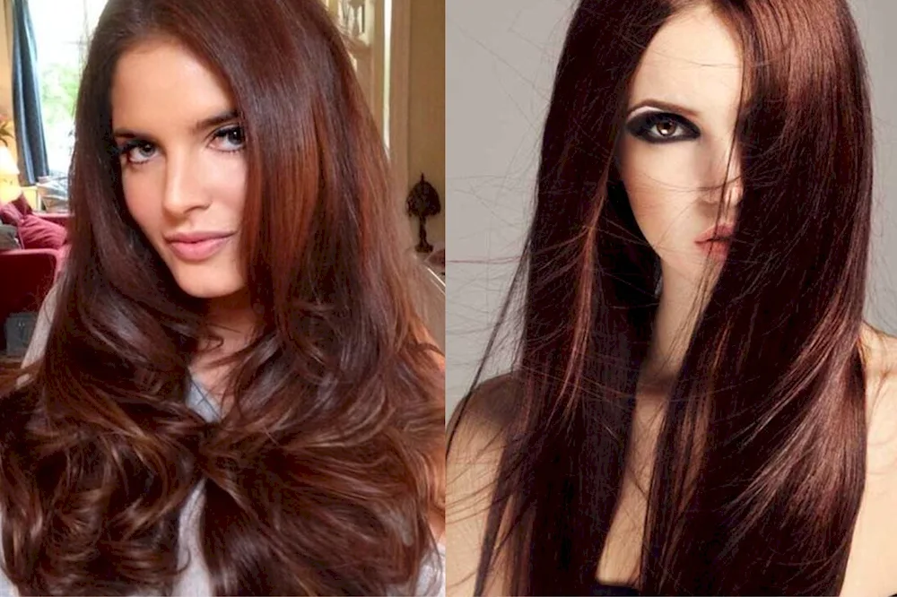 Alexandra Euglevlevskaya hot chocolate hair colour