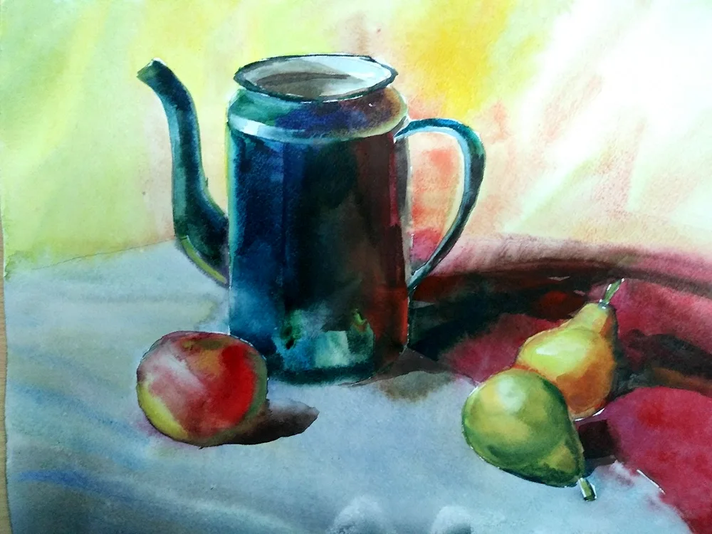 Peach Still Life