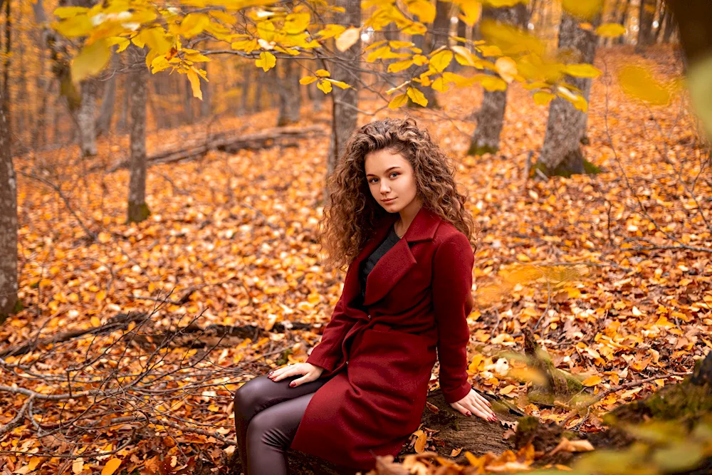 Girl in the forest