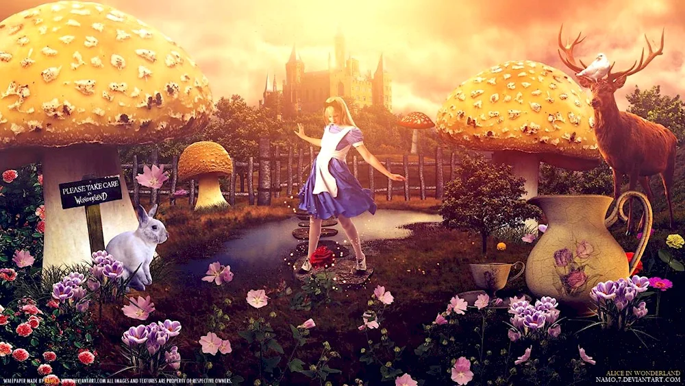 Alice in Wonderland fairy tale world