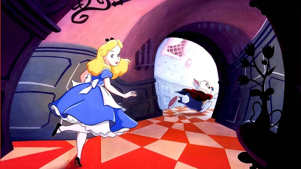 Alice in Wonderland Tim Burton's Alice in the Looking Glass Disney cartoon 1951