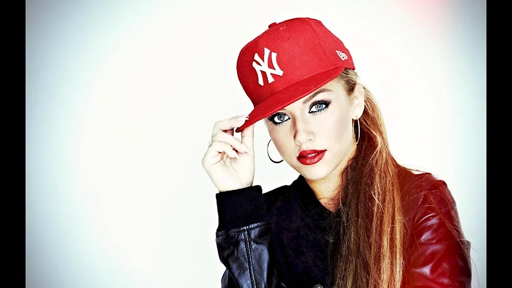 Blonde in cap