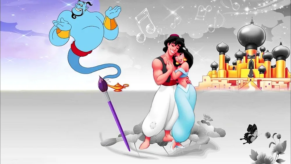 Alladin cartoon Disney