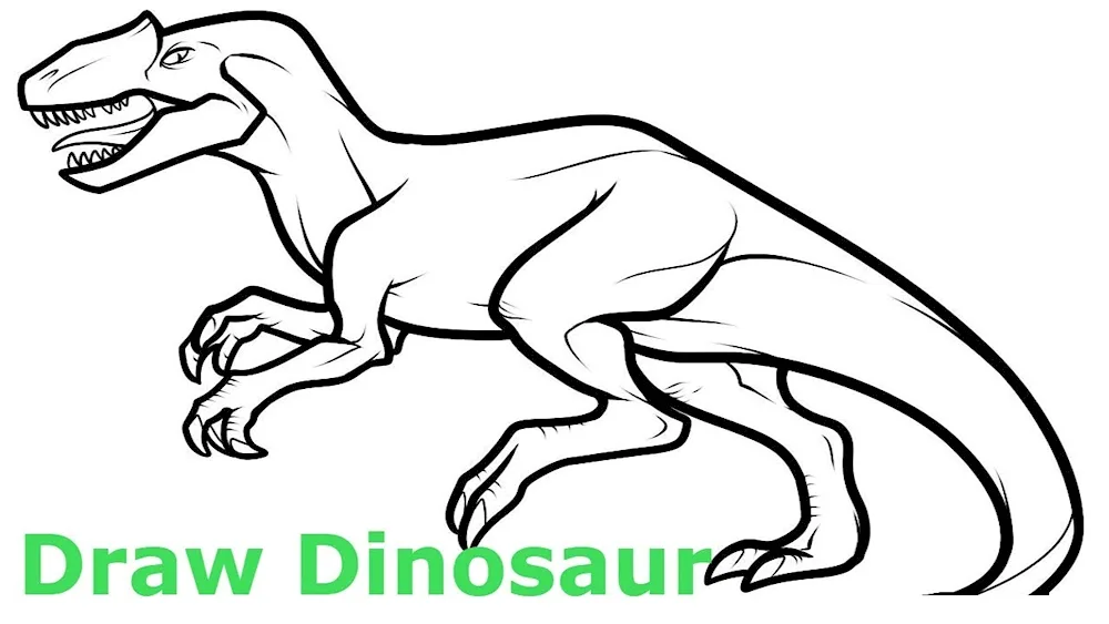 Allosaurus colouring