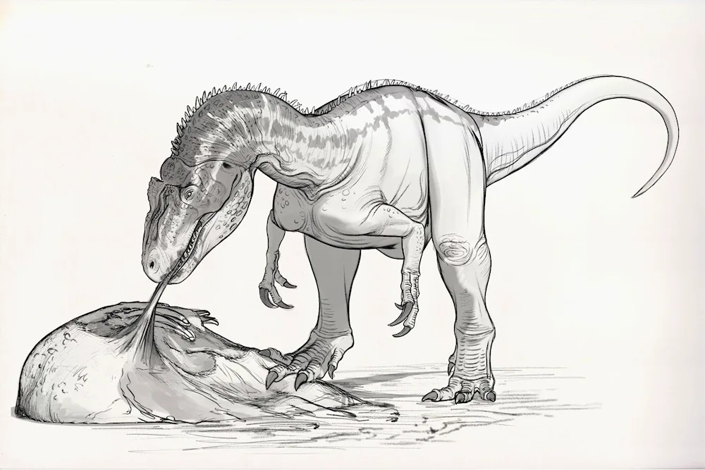 Dinosaur drawing