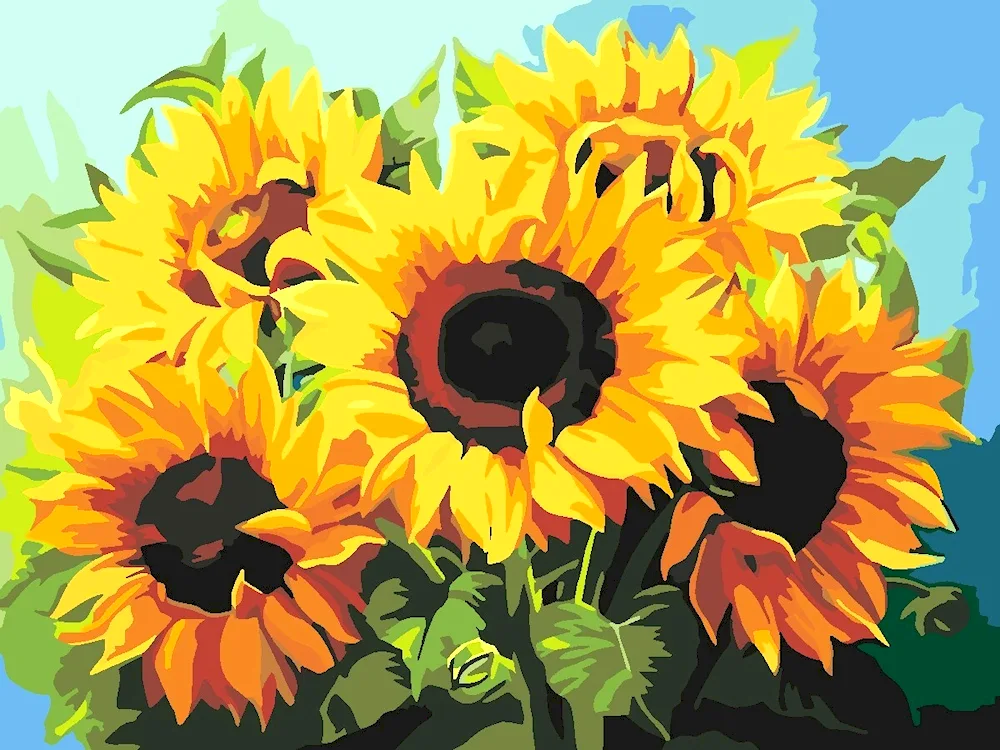 Sunflowers 40x50 Dobrocen