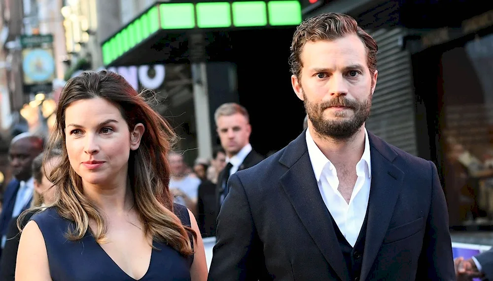 Amelia Warner and Jamie Dornan