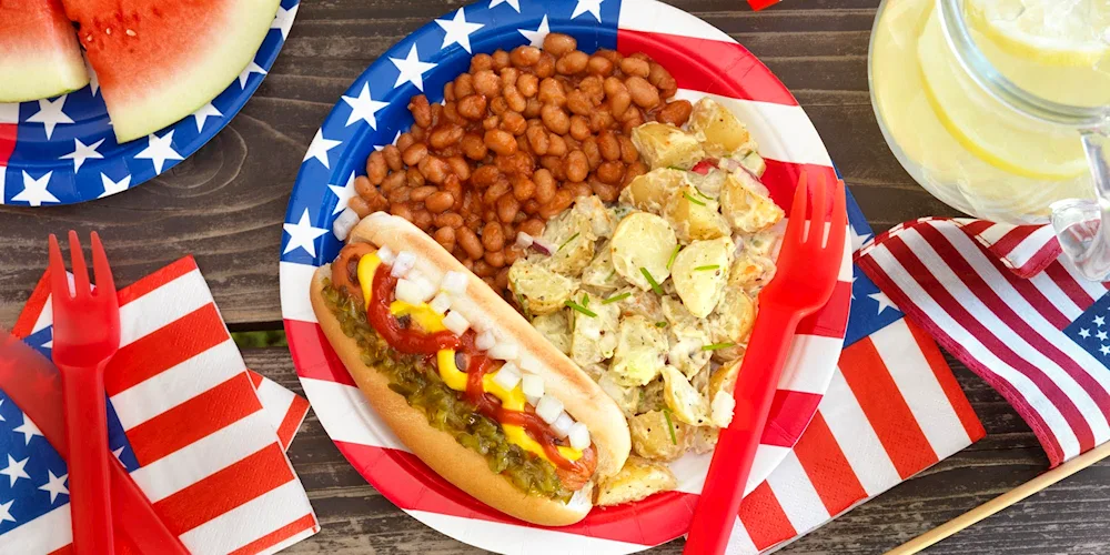 American chic table food