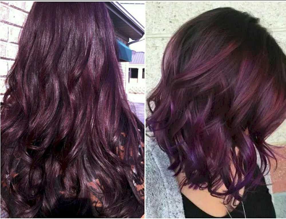 Amethyst Burgundy hair colour