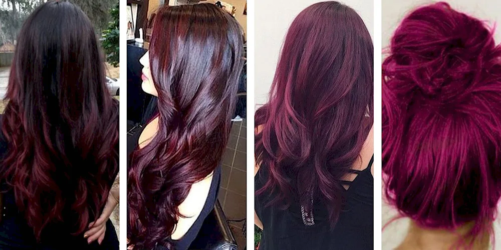 Amethyst Burgundy hair colour