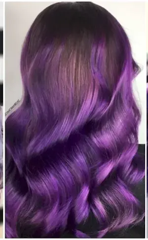 Amethyst hair colour