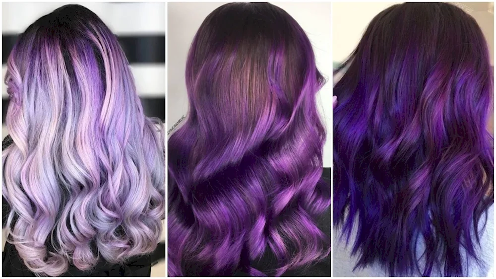 Amethyst hair colour