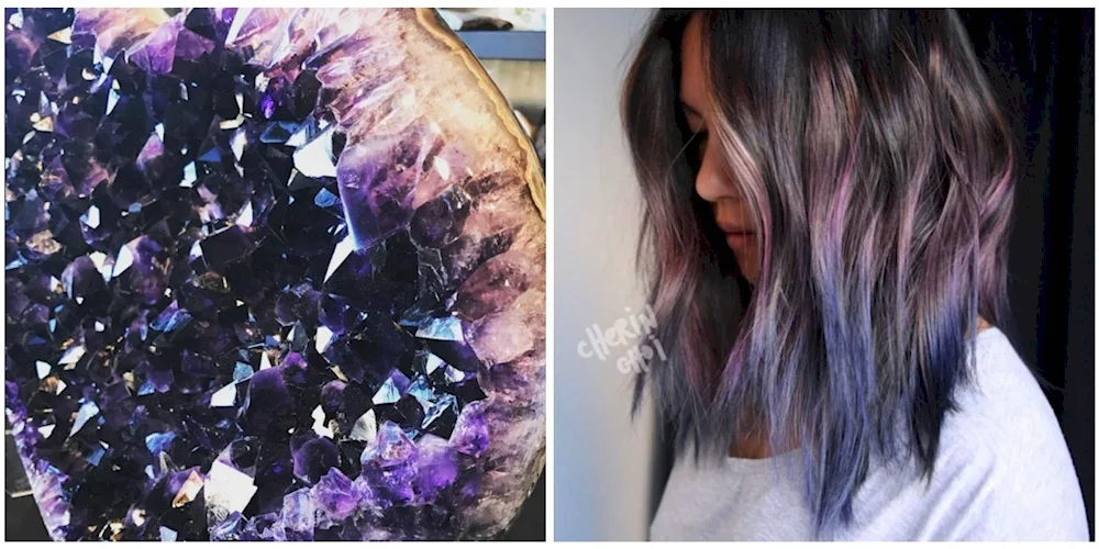 Amethyst hair colour