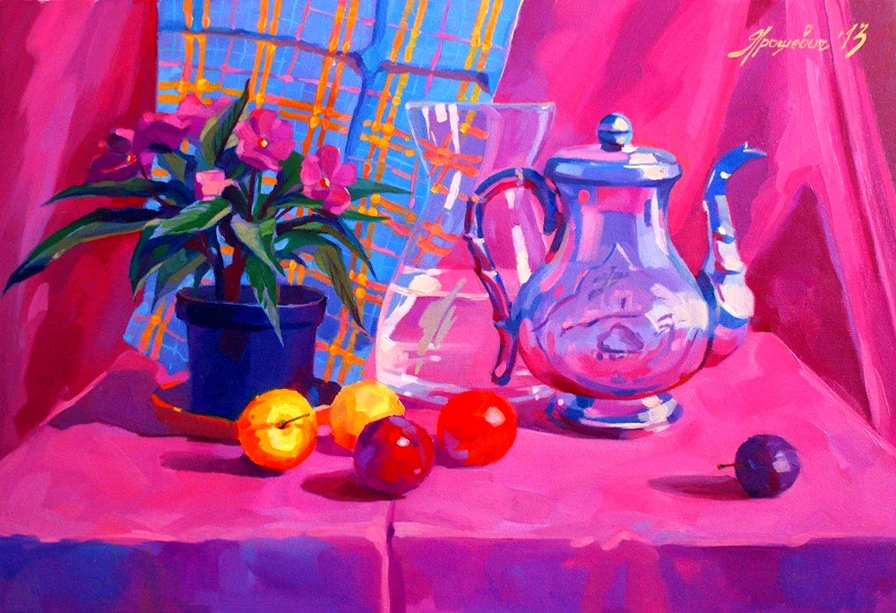 Gouache still life