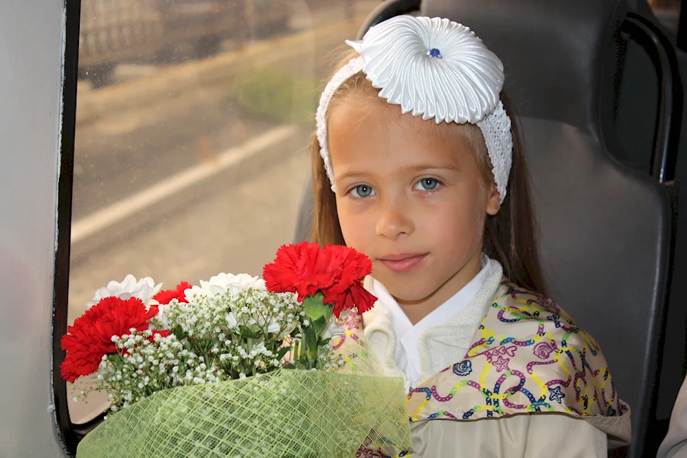 Anastasia Knyazeva first grade girl