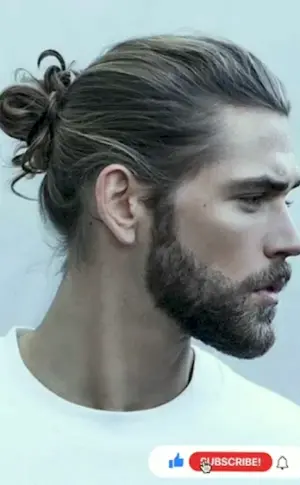 Undercut man bun