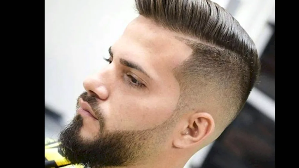 Fade half-box haircut