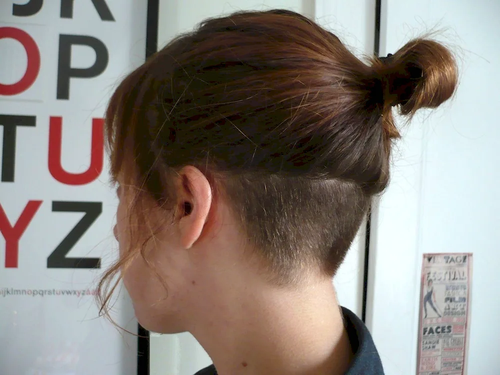 Andercut with ponytail Women's