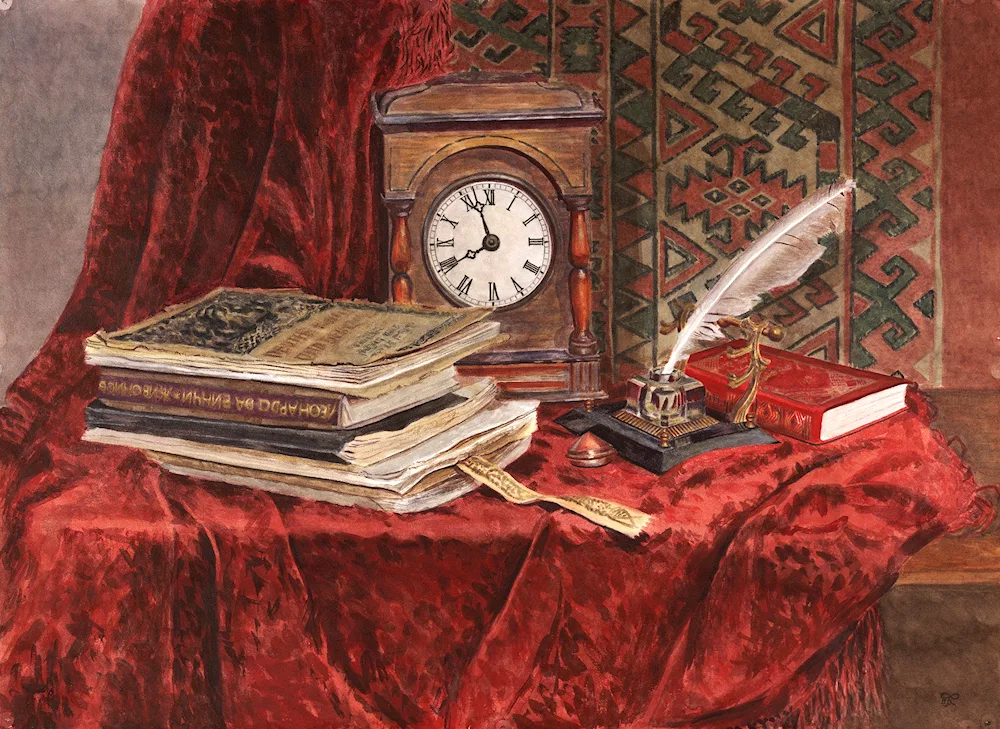 Andriyaka Sergei Nikolaevich- still life with samovar