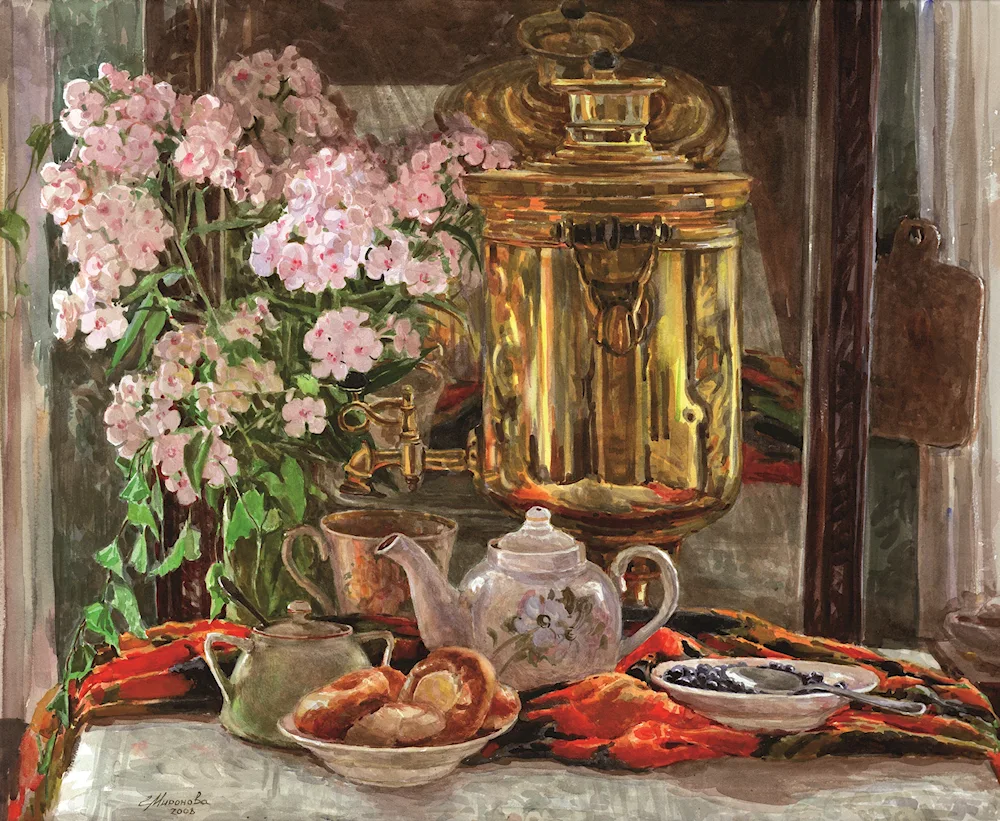 Elena Bazanova watercolour pomegranate