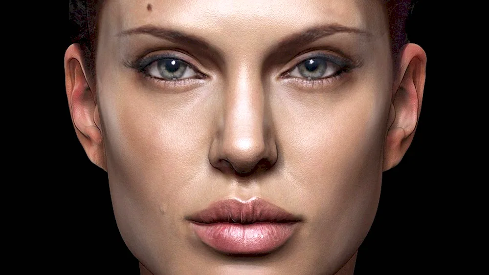 Angelina Jolie in full-face