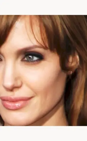 Angelina Jolie with bangs