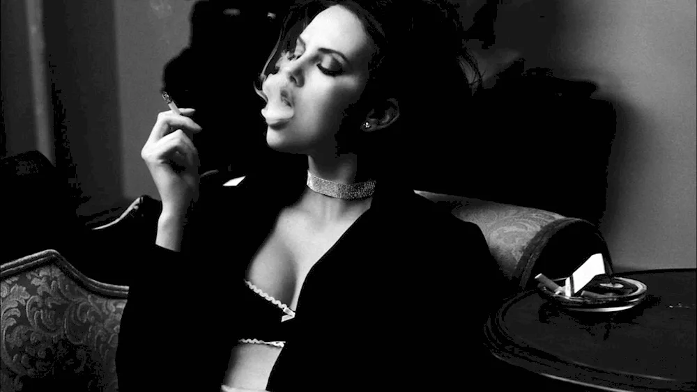 Angelina Jolie with cigarette