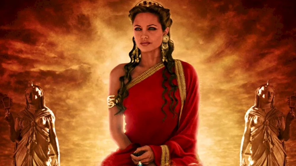 Angelina Jolie as Goddess Athena