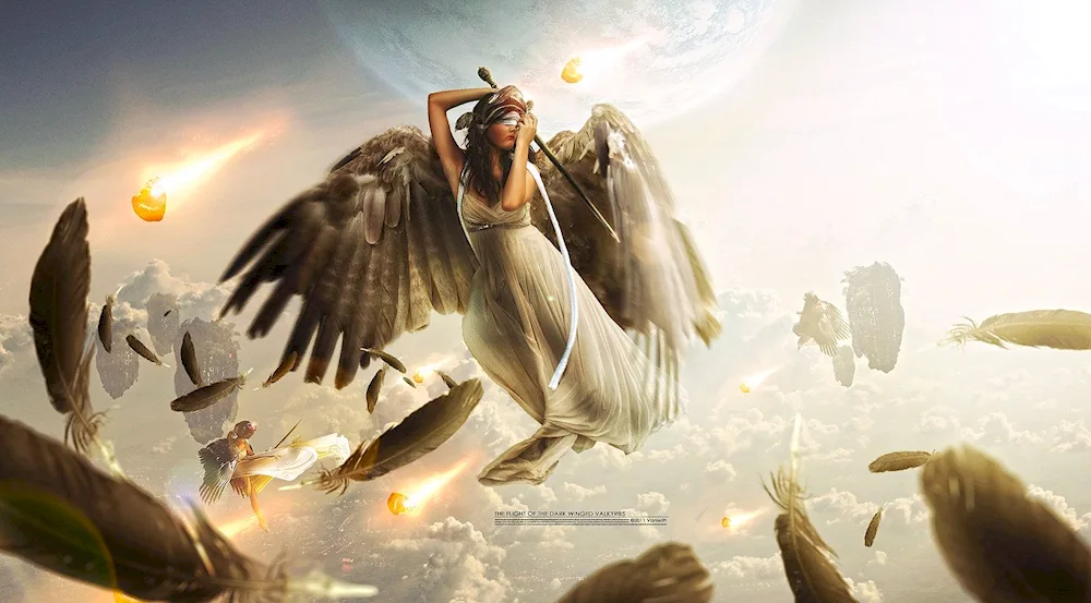 Girl with wings