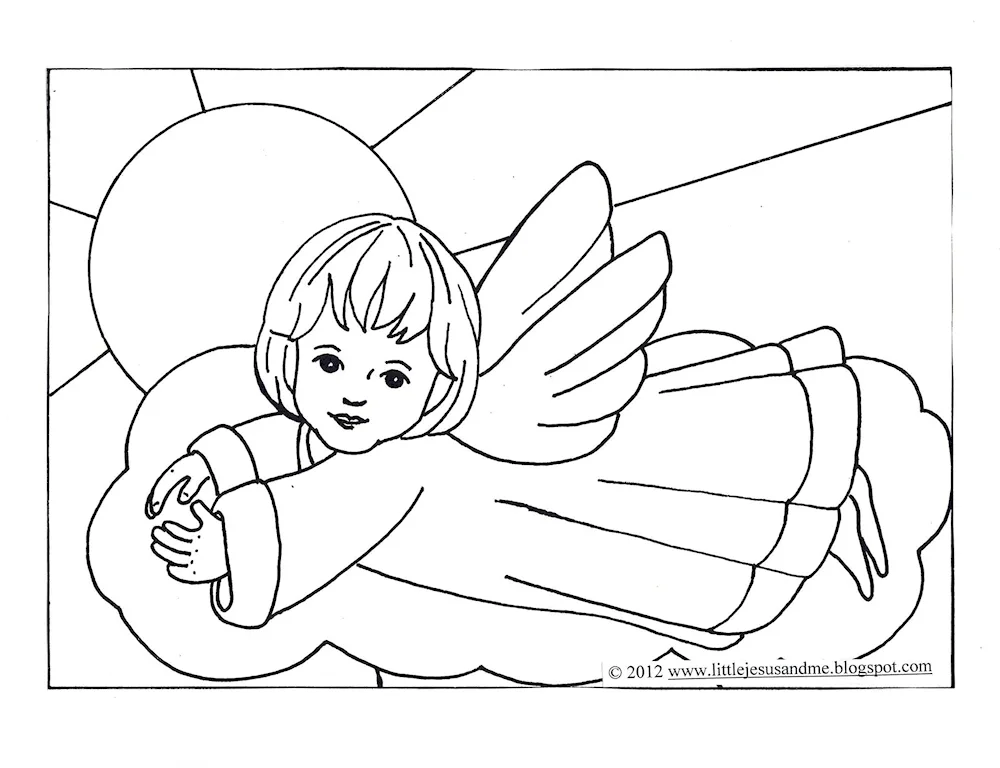 Drawing pictures for sketching angels