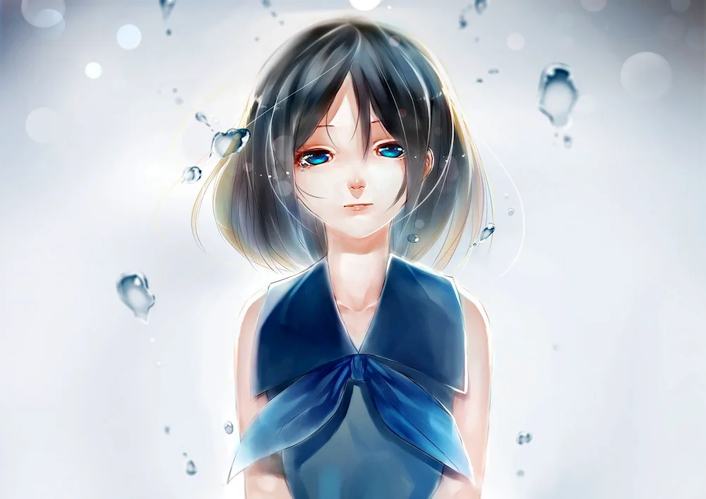 Anime girl with a bob