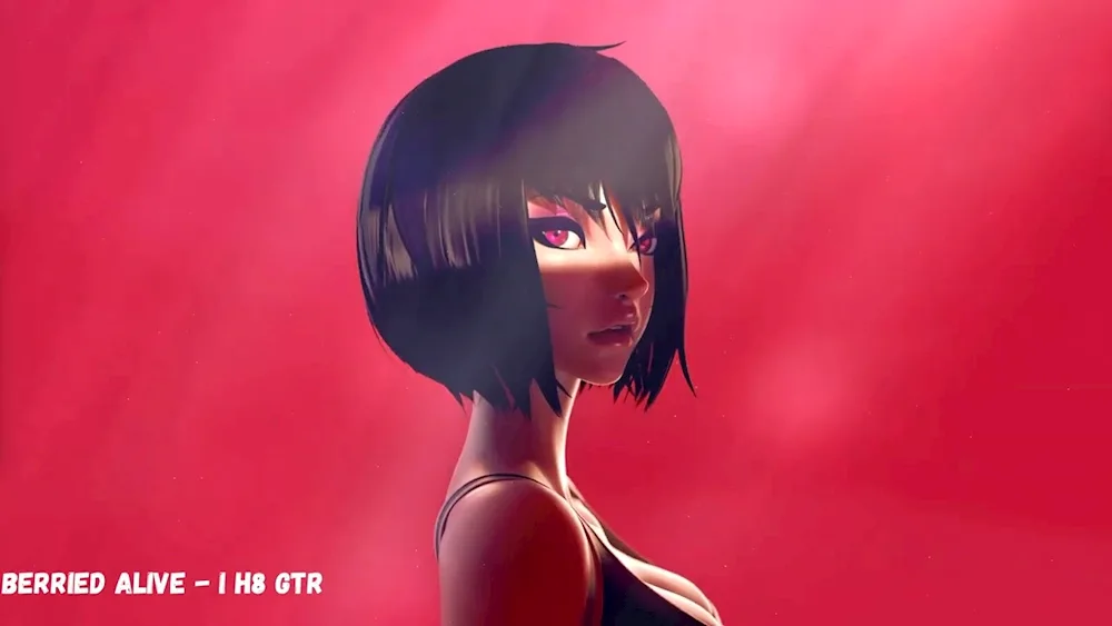 Anime girl with a bob