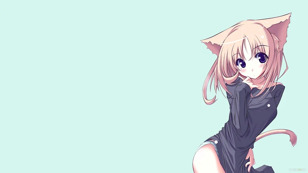 Anime girl cats