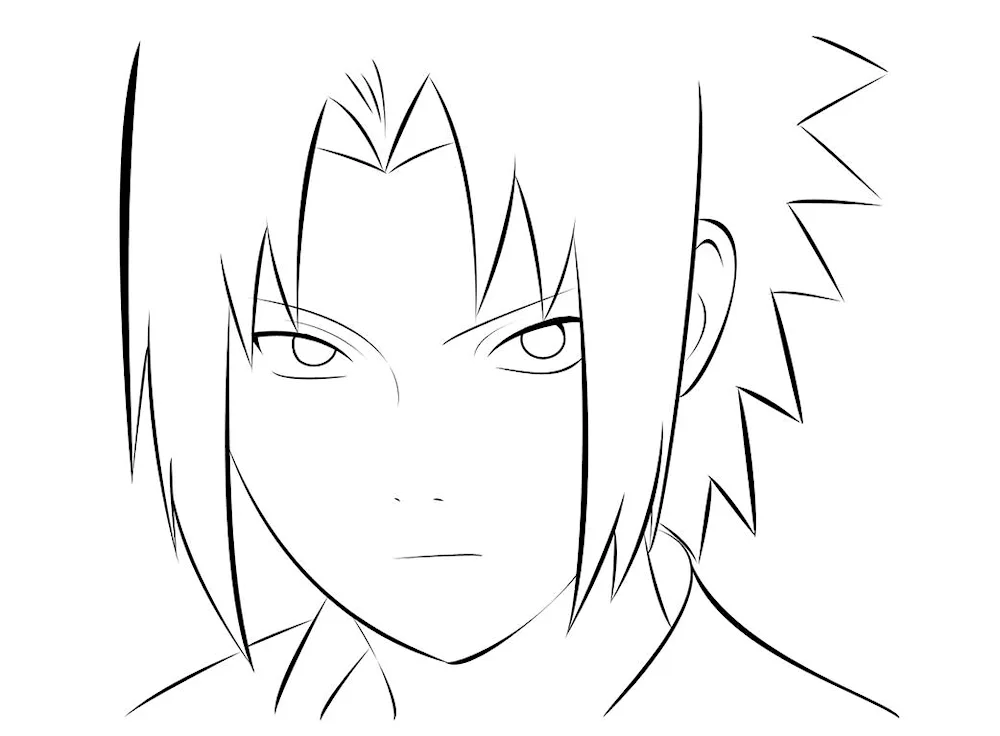 Anime for drawing Naruto Sasuke